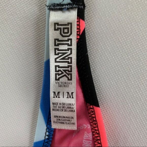 Victoria’s Secret Pink | Chevron Bandeau Swim Top size M - Picture 4 of 4